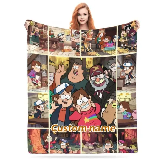 Discover Personalized Gravity Falls Blanket, Gravity Falls TV Series Fleece Blanket