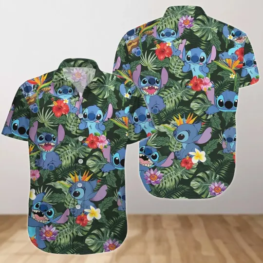 Discover Stitchh Button Shirt, Aloha Vacation 3D HAWAII SHIRT