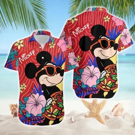 Discover Mickeyy mouse 3D HAWAII SHIRT