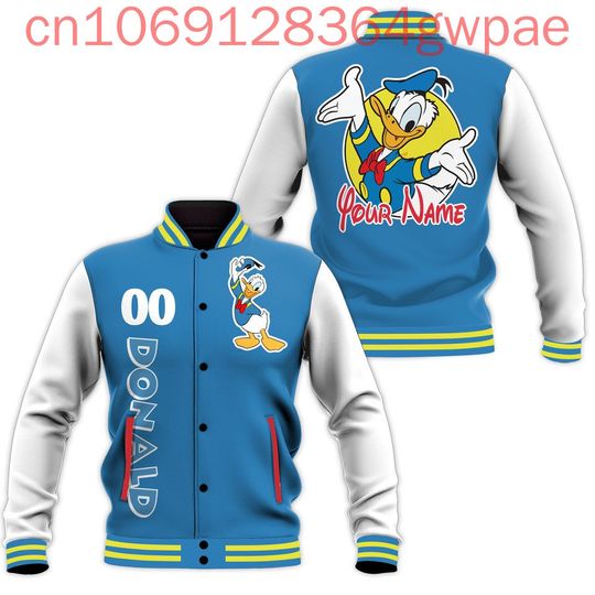Discover Disneyyy Donald Duckk Baseball Jacket