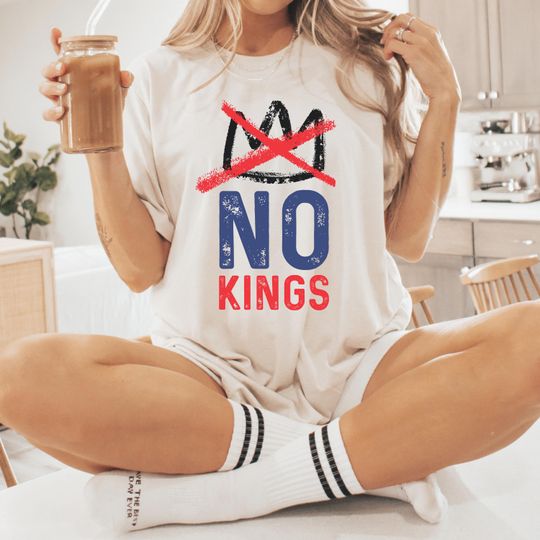 Discover NO Kings Shirt, Anti Authoritarian Protest Shirt, No Kings In America Shirt