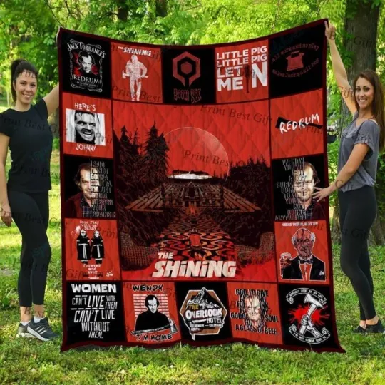 Discover The Shining Blankets, The Overlook Hotel Quilt, Fleece Sherpa, Jack Nicholson