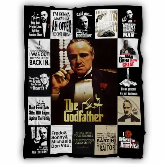 Discover The Godfather Blanket, The Godfather Quotes Fleece, Sherpa Blanket