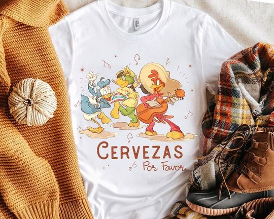 Discover Disneyyy Three Caballeros "Beer Please" Cervezas Por Favor Shirt