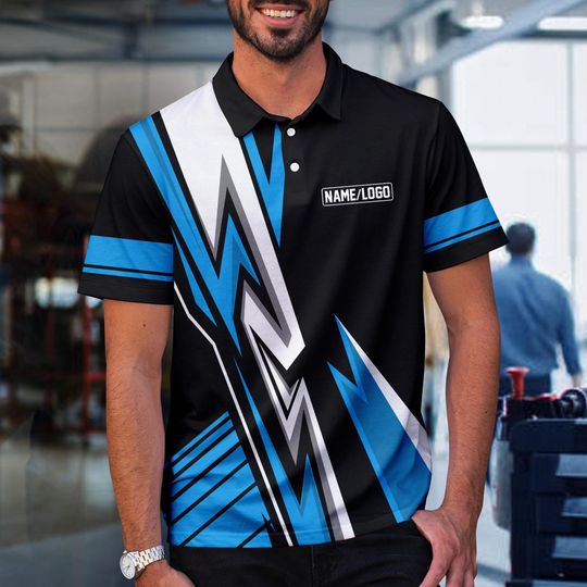 Discover Personalized Polo Shirt, Custom Text & Name Uniform, Basic Workwear Shirt, Personalized Team