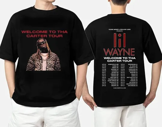 Discover Lil Wayne 2023 Tour Shirt Heavyweight T-shirt