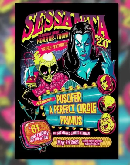 Discover Sessanta May 24th 2025 Ruoff Musi Center Noblesville IN Poster