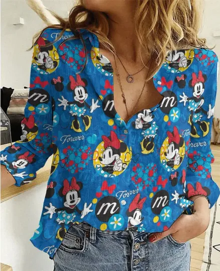 Discover Mickeyy Women Shirt Mickeyy mouse Women's Blouses Shirt