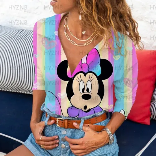 Discover Minniee Mouse Disneyyy Women's Blouses Shirt
