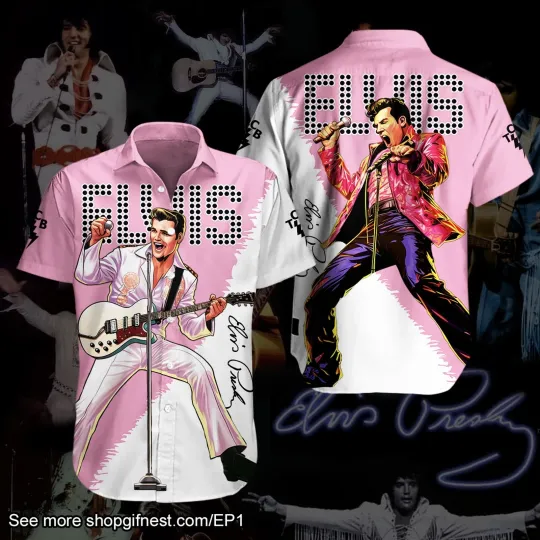 Discover Elvis Presley Short Sleeve hawaiian shirt