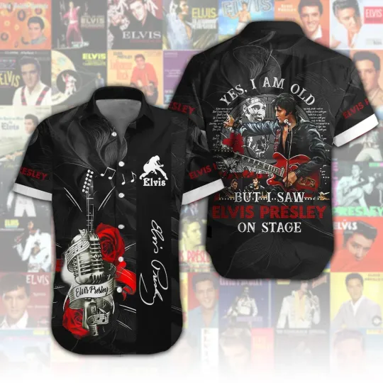 Discover Elvis Presley Short Sleeve  hawaiian shirt