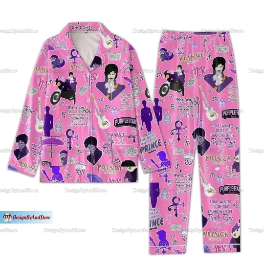 Discover Prince Purple Pajamas Set, Pur Rain Pajamas, Prince Purple Holiday Pajamas