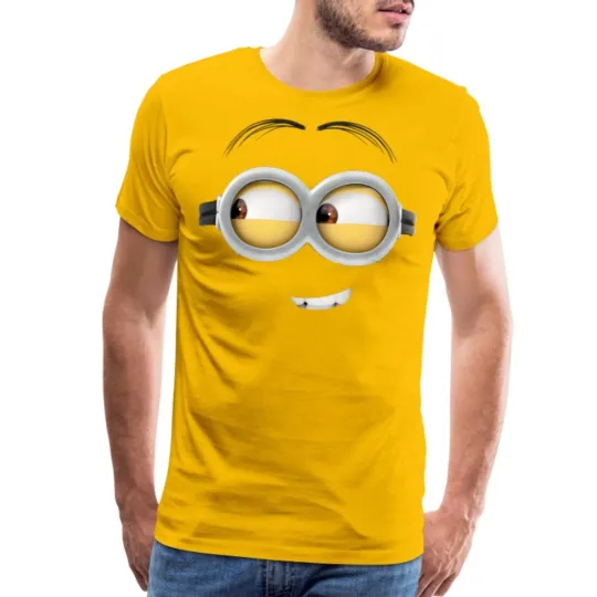 Discover Minions Merch Dave Face Halloween Costume T-Shirt
