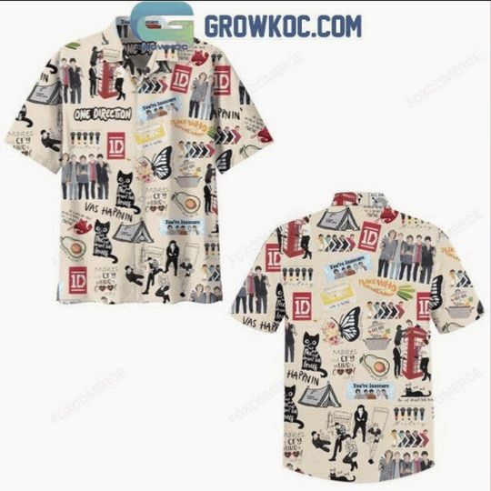 Discover One Direction Hawaiian Shirt, Cry Like A Cool Way Retro Band
