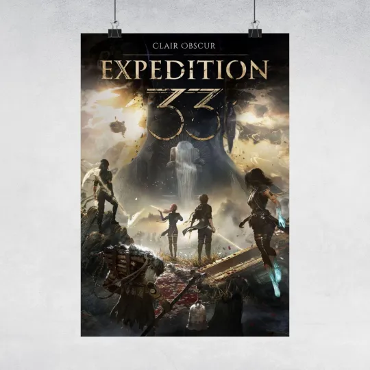 Discover Clair Obscur Expedition 33 Wall Art Fantasy RPG Video Game Print Poster