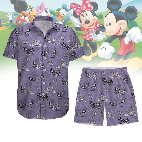 Discover Disneyyy Mickeyy mouse Minniee Mouse Dancing Button Shirt