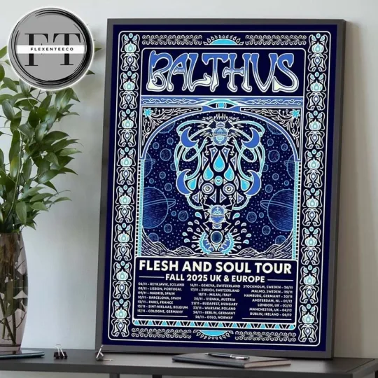 Discover BALTHVS Flesh And Soul Tour Fall 2025 Uk & Europe Schedule poster