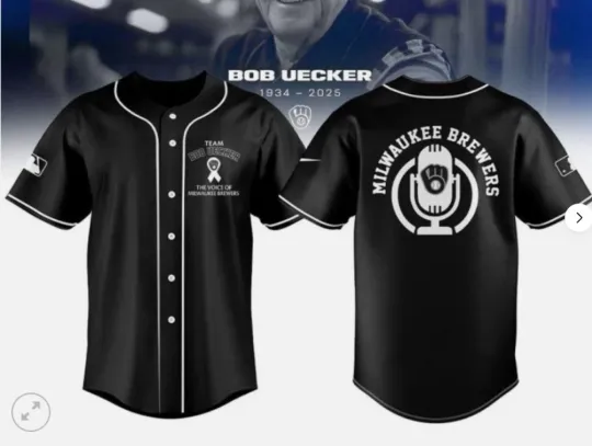 Discover Bob Uecker 1934-2025 Thank You baseball jersey, hot jersey 3d gift dad,