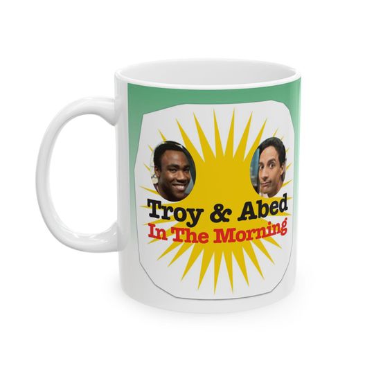 Discover Troy & Abed in the Morning Mug, Community Mug, Funny Community Mug, Funny Mug, Funny Gifts for him, Funny Coffee Mug, Gifts, US Shipper