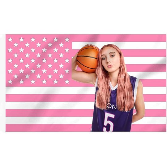 Discover Paige Buecker Pink American Flag Kpop Tapestry, Home Decor