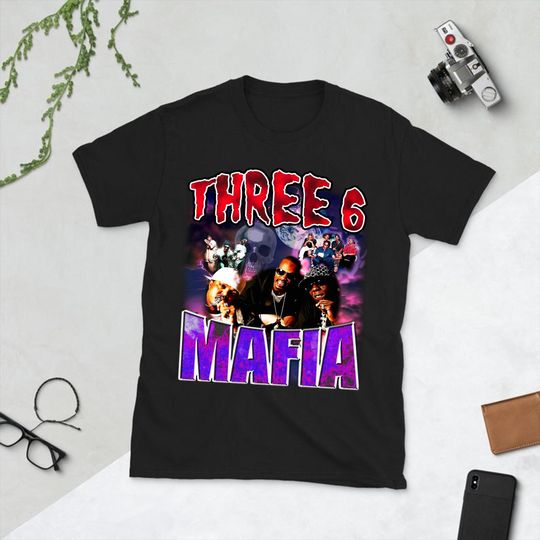 Discover Vintage Three 6 Mafia Band T-shirt, Retro Three 6 Mafia Shirt