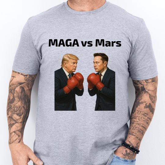 Discover Trump Vs Elon T-Shirt, Elon Shirt, Trump Shirts, Trump Elon Fight Shirt, Funny T-Shirt