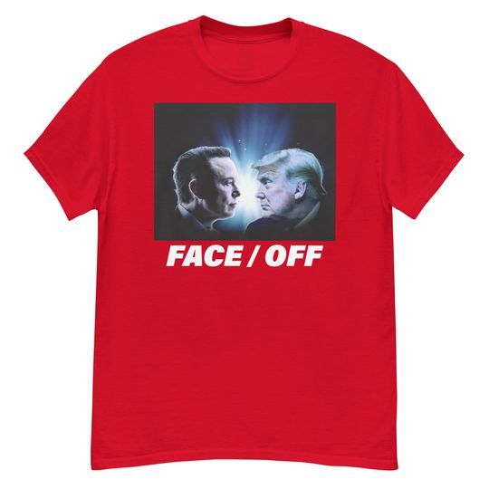 Discover Face Off: Elon vs Trump t-shirt