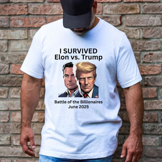 Discover Trump Vs Elon T-Shirt, Elon Shirts, Trump Shirts, Billion Dollar Fight, Funny T-Shirts