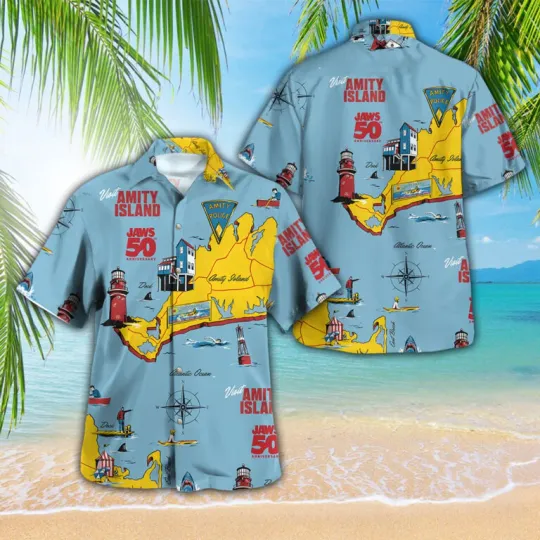 Discover Jaws 3D Hawaiian Shirt – LH1389