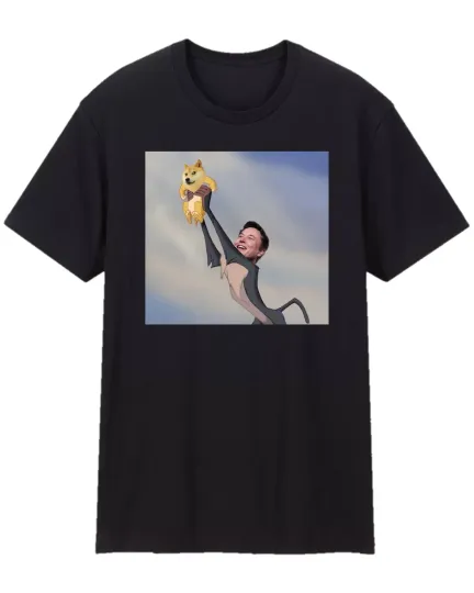 Discover Elon Musk Doge T Shirt Donald Trump Funny Novelty USA Goof Tee Shirt Size S-2XL