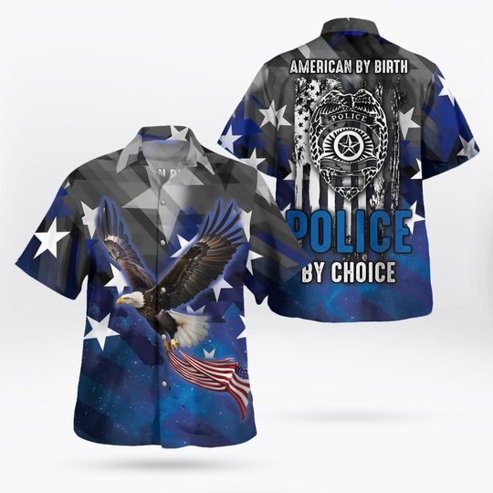 Discover American by Birth Police by Choice Hawaiian Shirt, Aloha Hawaiian