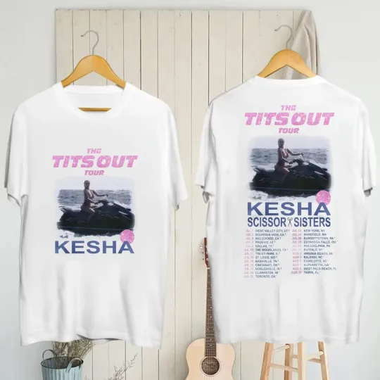 Discover Kesha The Tits Out Tour 2025 T-Shirt  Concert Merch Empowerment Gift