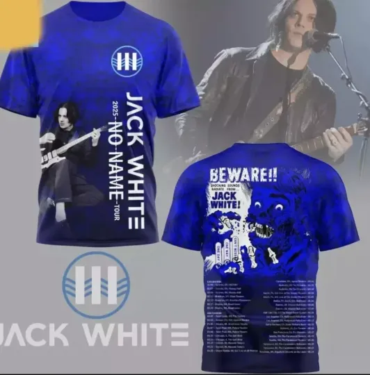 Discover JackWhite 2025 No Name 3D T-Shirt