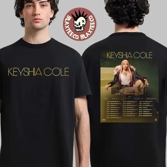 Discover Keyshia Cole 2025 20th Anniv Tour T-shirt sIZE s-3XL