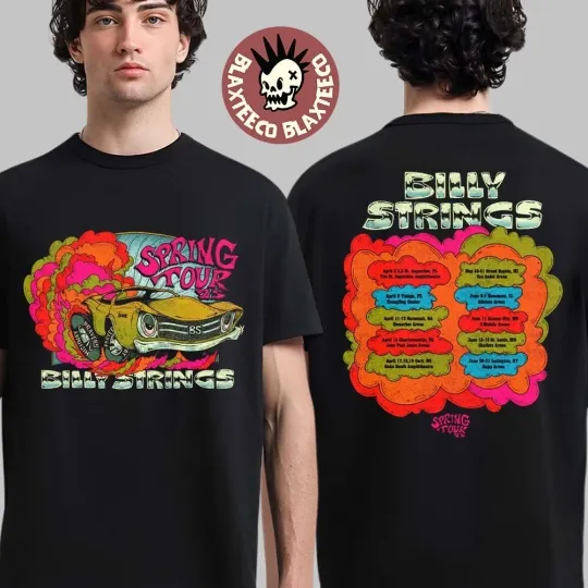 Discover Billy Strings Spring 2025 Tour 2 Sides T-Shirt