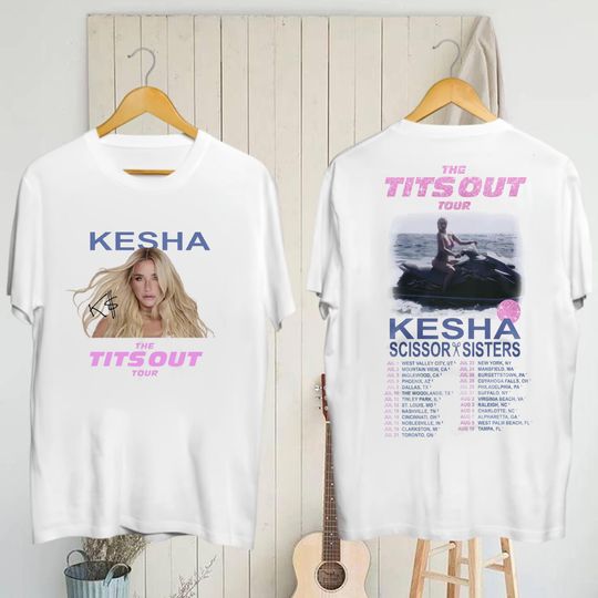 Discover 2025 Kesha The Tits Out Tour T-shirt, Kesha 2025 Concert Shirt, Kesha Fan Gift Shirt, Kesha Merch, Kesha Graphic Shirt