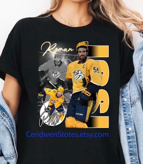 Discover Vintage Roman Josi shirt, Nashville Hockey Shirt, Hockey Fan Shirt