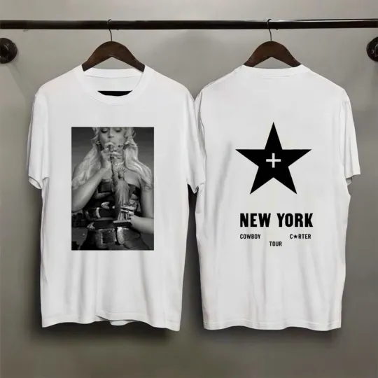 Discover NEW!!! NY Exclusive Beyonce Cowboy Carter Tour 2025 reprint Shirt, Gift for Fan.