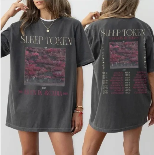 Discover SleEp TokEnn EvEn In Arcadia Tour 2025 Shirt, Rock Music Tee Gifts For Fans