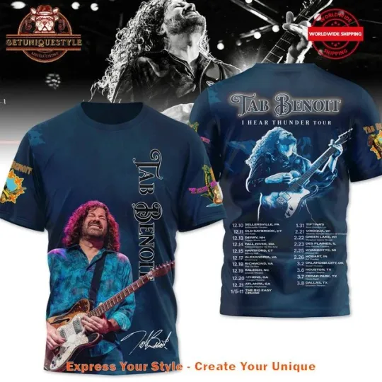 Discover Tab Benoit I Hear Thunder Tour 2025 Shirt