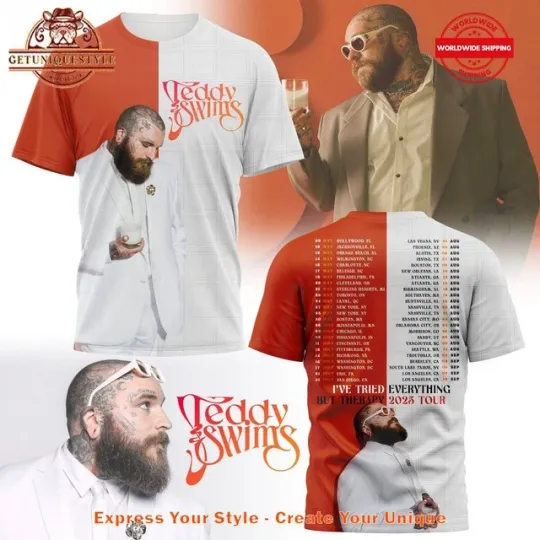 Discover Teddy Swims I’ve Tried Everything But Therapy 2025 Tour Shirt