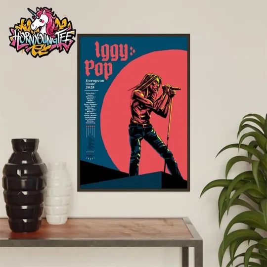 Discover Iggy Pop European Tour 2025 Poster