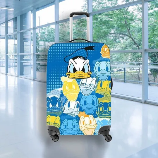 Discover Mickeyy and Minniee Suitcase Cover, Elastic Cartoon Luggage Protector