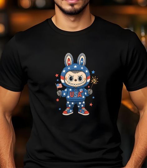 Discover Labubu 4th of July Shirt, Cute labubu Shirt