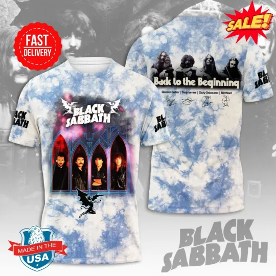 Discover Black Sabbath 3D Shirt, Ozzy Osbourne 2025 Tour Tee for Rock Fans USA