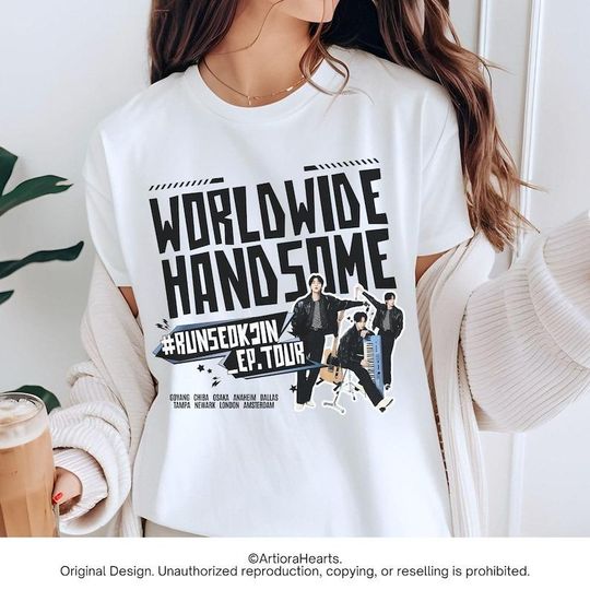Discover RunSeokJin Kpop merchandise, BTS Jin Tour shirts
