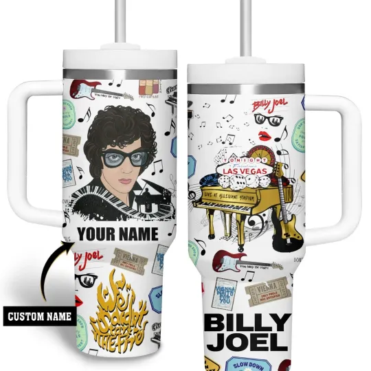 Discover Billy Joel Music Custom Cup 40 oz Tumbler With Handle