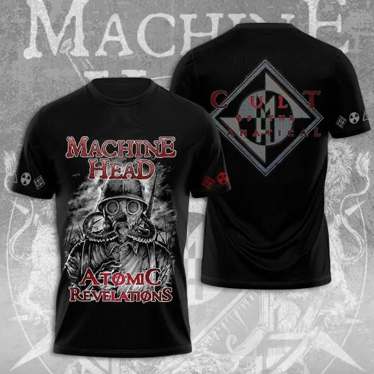 Discover Machine Head Rock Band 2025 Tour 3D T-Shirt