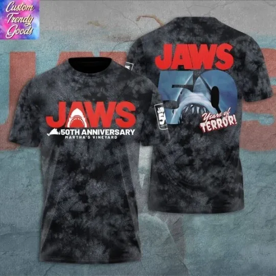 Discover Jaws 50th Anniversary Martha Vineyaro 3D T-Shirt