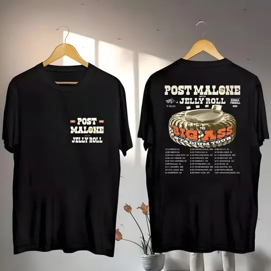 Discover Post Malone Big Ass Stadium Tour 2025 T-Shirt